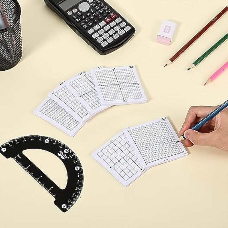 Graph Paper Sticky Notes, 6 Pads, 3x3 Inch, Math Graph Paper, 50 Sheets Each, Grid Sticky Notes - Image 5