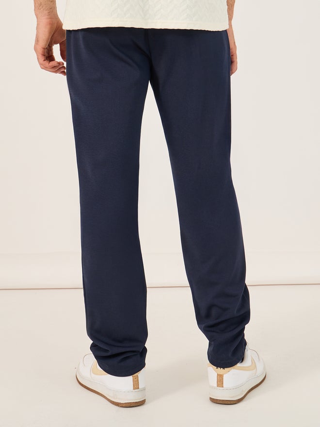 ستايلي بنطلون ستايلي أمامي بكسرات متوسط الارتفاع بقصة مريحة - Image 4