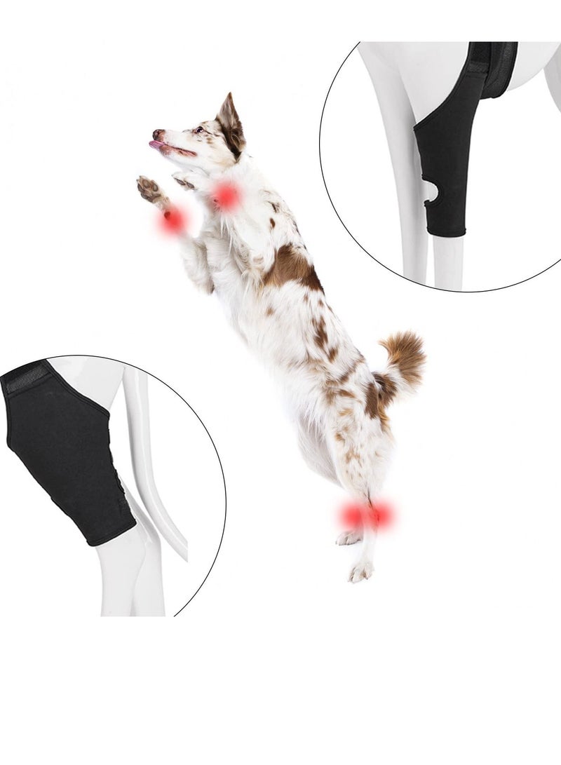 Y&D Dog Leg Brace Hind Legs Protector Adjustable Protective Gear For Back Protects Wounds, Keeps The Joint Warm ACL Heals  Prevents Injuries and Sprains From Arthritis  SIZE: M - Image 2