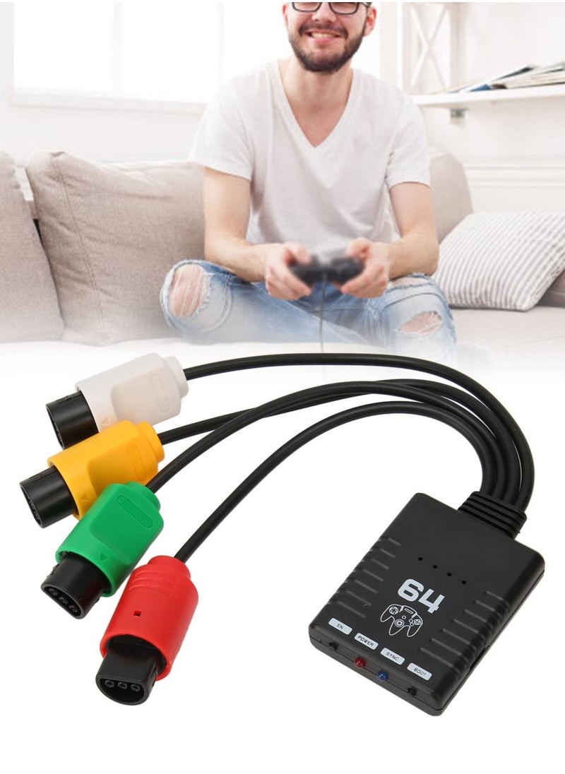 Excefore - Wireless Controller Adapter, Bluetooth Controller Adapter for N64 Console, Multiplayer Bluetooth Controller Adapter, Compatible with PS3/PS4/PS5, Xbox One S, Series X/S, Switch Pro - Image 1