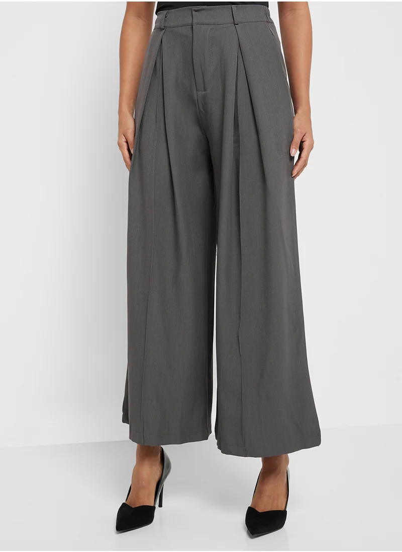 ايلا High Waist Wide Leg Pants