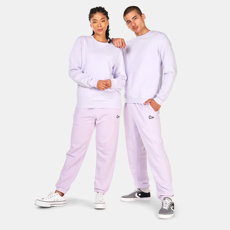 CONVERSE Purple Star Chevron Embroidered Logo Sweatshirt  | Best Price UAE