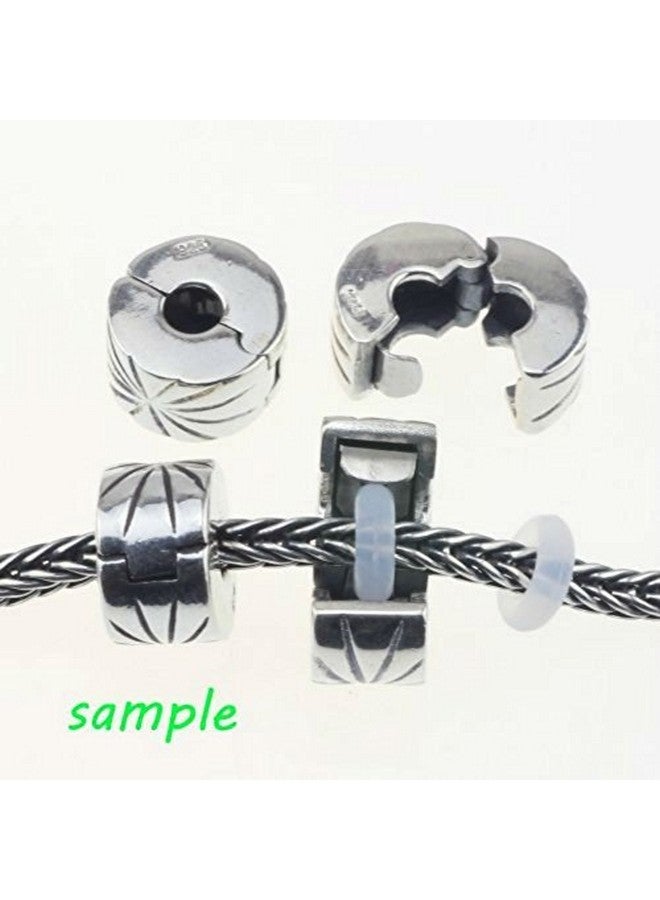 GBSTORE 100 Pcs Stop Beads Inserts Silicone Rubber Donut Spacers Compatible For Use Alone Or With Clip Lock Spacer Charm2Mm By 6Mm - Image 4
