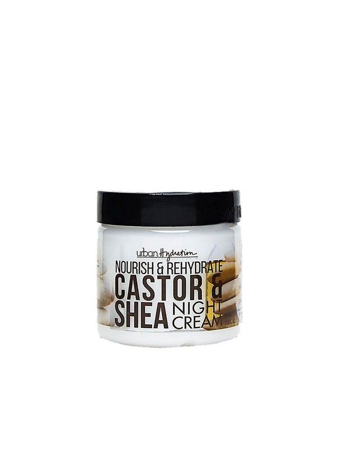 Urban Hydration Nourish And Rehydrate Castor And Shea Night Cream | Fights Acne Detoxes Refreshes And Smooths Skin Overnight Antiaging Benefits For All Skin Types | 2 Fl Ounces - Image 2