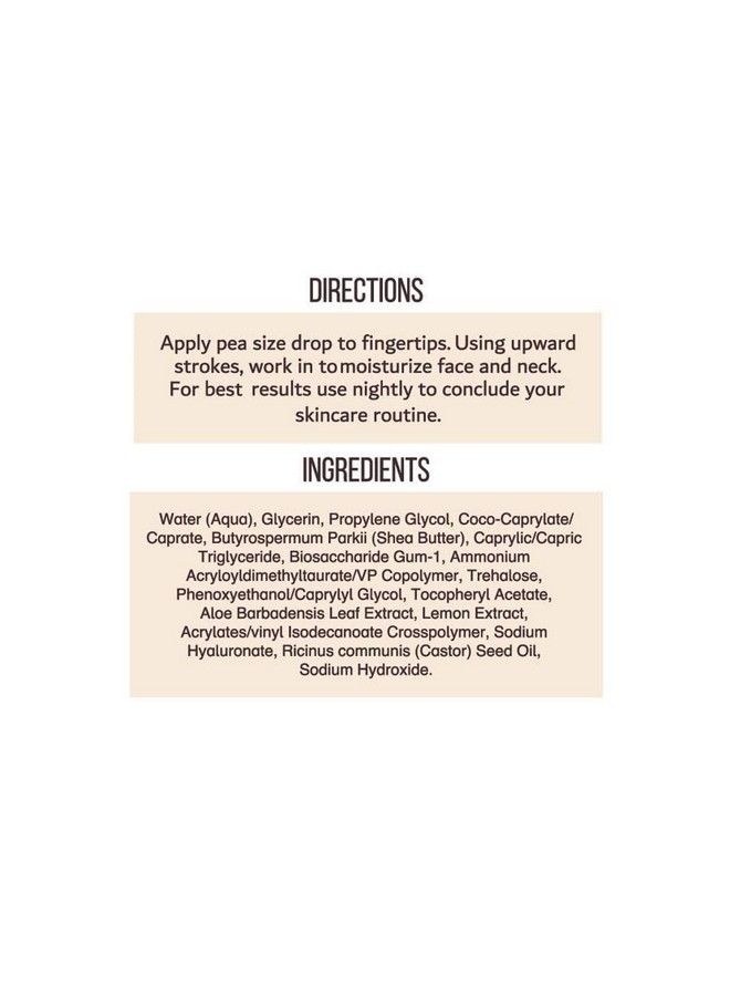Urban Hydration Nourish And Rehydrate Castor And Shea Night Cream | Fights Acne Detoxes Refreshes And Smooths Skin Overnight Antiaging Benefits For All Skin Types | 2 Fl Ounces - Image 3