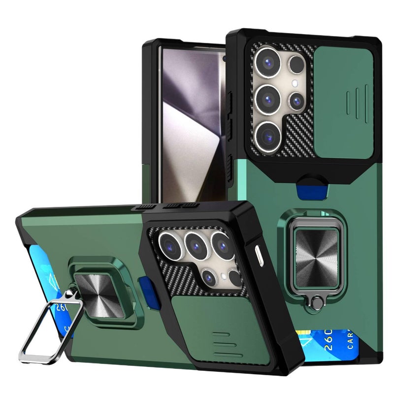 Protective Case, TPU, Card Holder, Drop Protection, Purple, Shockproof Cover for Samsung Galaxy S24 Plus - Image 2