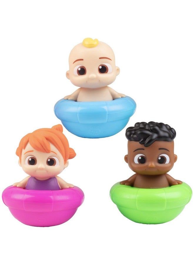 Jazwares CoComelon Floating Pool & Bath Toys 3-Pack - Includes JJ, Cody, YoYo - Officially Licensed - Water Figure Playset for Summer Swimming & Tub - Summer Swim Gift for Toddlers, Preschoolers & Kids 18mo+ - Image 1