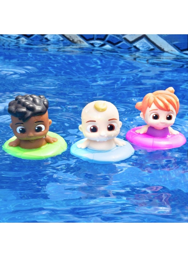 Jazwares CoComelon Floating Pool & Bath Toys 3-Pack - Includes JJ, Cody, YoYo - Officially Licensed - Water Figure Playset for Summer Swimming & Tub - Summer Swim Gift for Toddlers, Preschoolers & Kids 18mo+ - Image 2