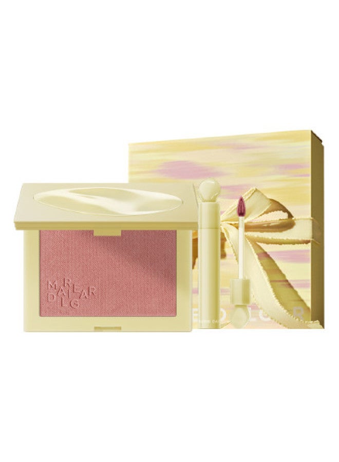 mind Blush Natural Nude Makeup Single Color + Intense Mark Lip Gloss Gift Box For Girlfriend - Image 1