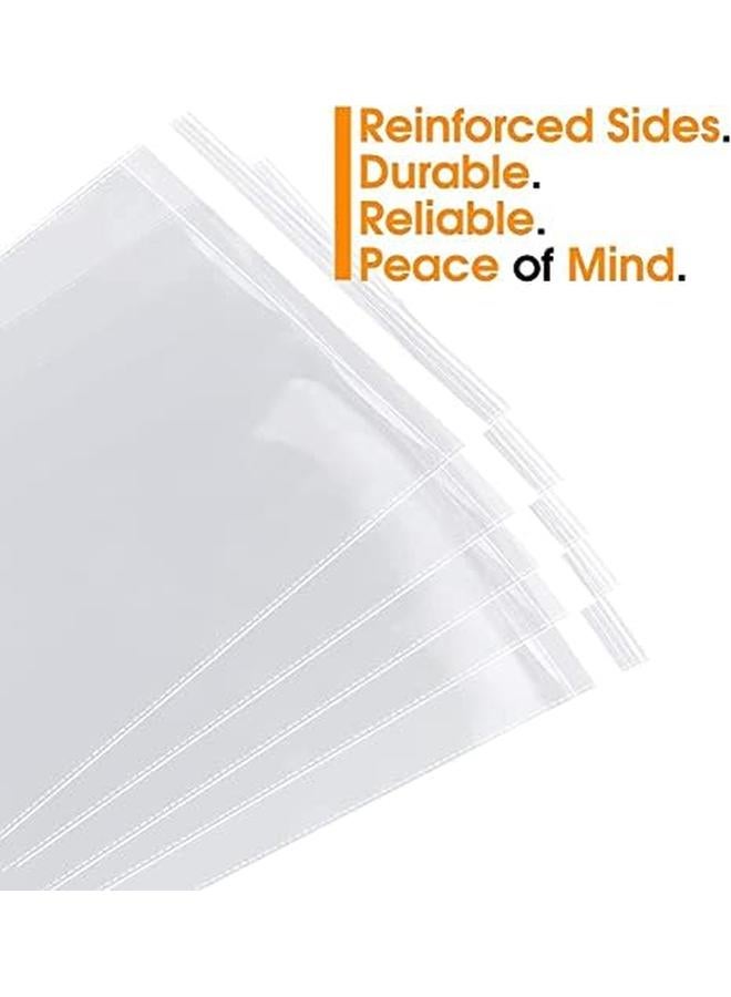 MARKQ 16 X 22 Inches Clear Resealable Poly Mailers Bag 30 Piece Self Sealing Plastic Cellophane Bags For Packaging Clothing Pants A4 Documents Photos - Image 4