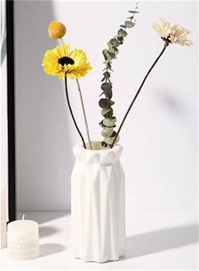 Bukela Plastic Vase Impact Resistant Simulation Vase Decoration For Living Room  Creative And Simple Small And Fresh Vase Insertion - Image 1