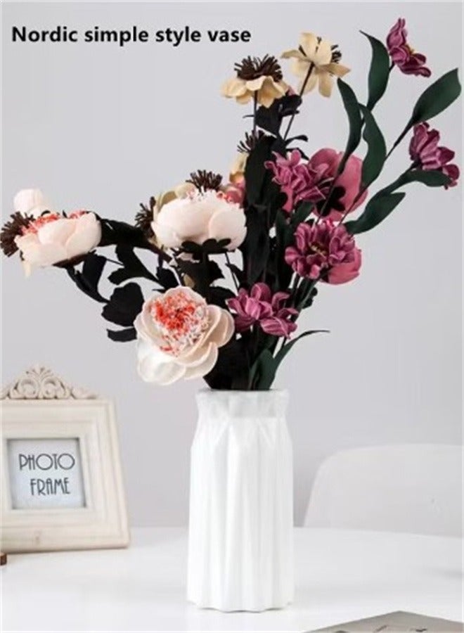 Bukela Plastic Vase Impact Resistant Simulation Vase Decoration For Living Room  Creative And Simple Small And Fresh Vase Insertion - Image 4