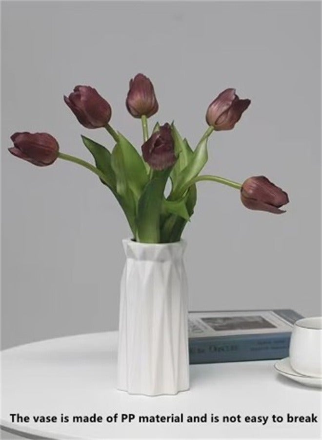Bukela Plastic Vase Impact Resistant Simulation Vase Decoration For Living Room  Creative And Simple Small And Fresh Vase Insertion - Image 3