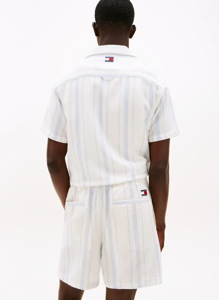 تومي هيلفيغر Textured Beach Shorts