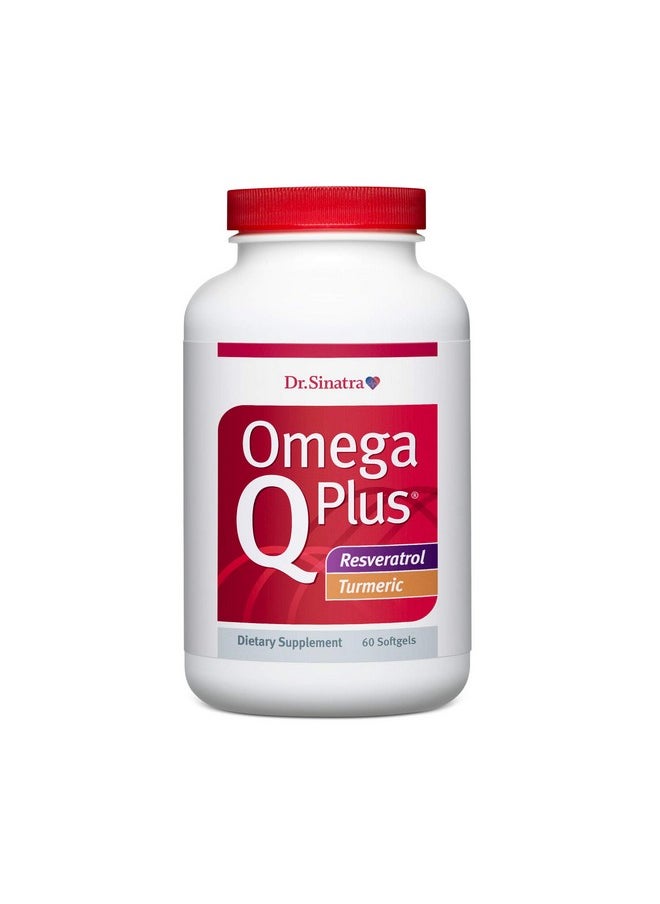 Dr. Sinatra - Omega Q Plus Resveratrol And Turmeric Omega3 Supplement With Coq10 Support For Healthy Blood Flow And Healthy Inflammatory Response - Image 1