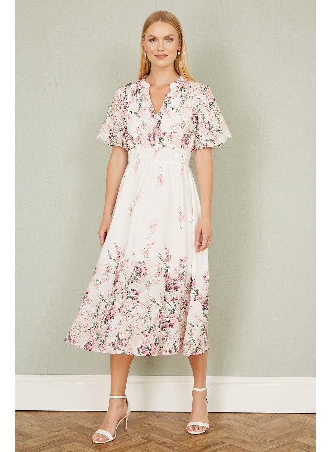 Yumi Floral Print Midi Dress  - Image 3
