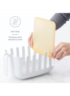 YouCopia YouCopia Reusable Silicone Bag Drying Dry&Store, Rack, White  - Image 2