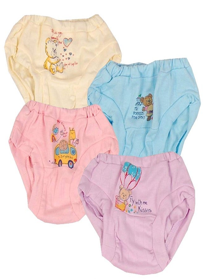 mittenbooty� New Born Cotton Unisex Baby Drawer's Pack of 4 Multicolour - Image 1