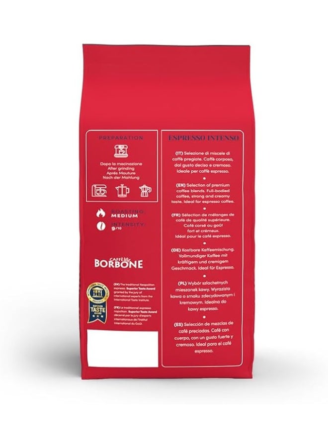 Caffe Borbone Espresso Intenso, Whole Coffee Beans 2.2 Pound (Pack of 1), Full-Bodied with Strong and Creamy Chocolate and Toast Notes - Image 4