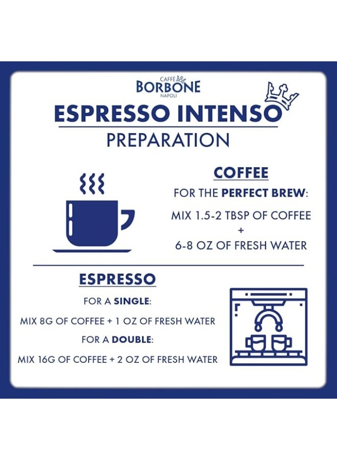 Caffe Borbone Espresso Intenso, Whole Coffee Beans 2.2 Pound (Pack of 1), Full-Bodied with Strong and Creamy Chocolate and Toast Notes - Image 5