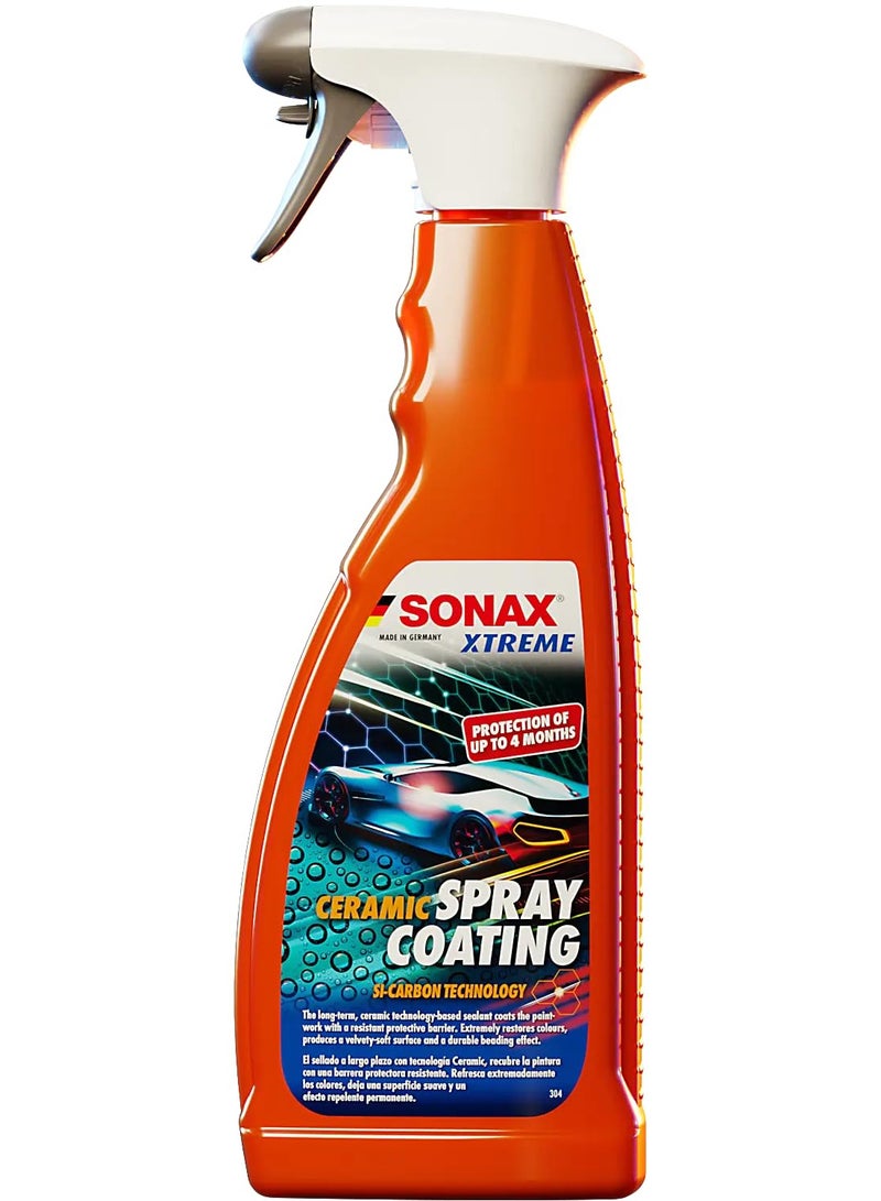 SONAX XTREME Ceramic Spray Coating 750ml – Car Paint Protection, Hydrophobic, High Gloss, Easy Spray-On, Si-Carbon Technology - Image 1