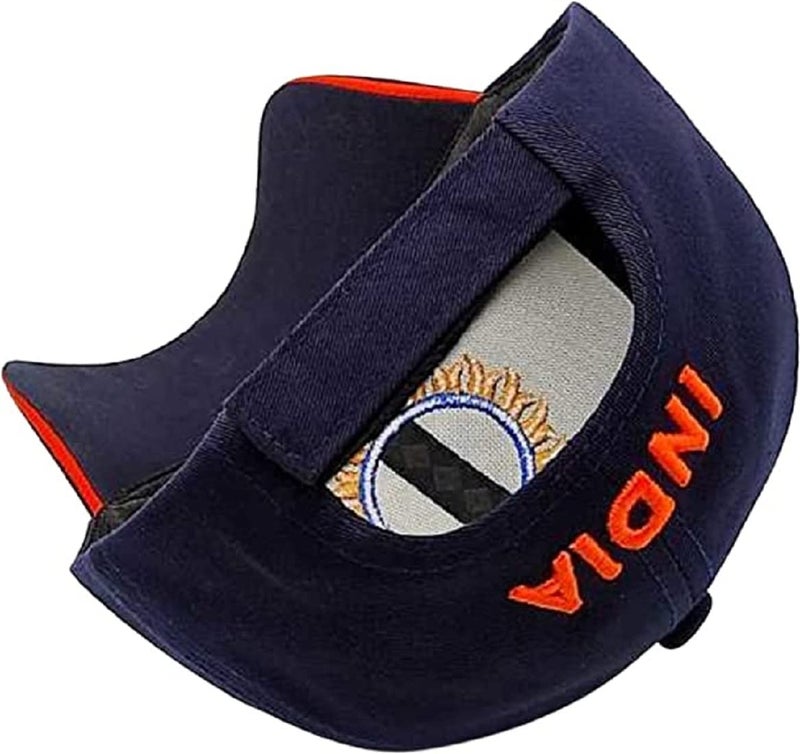 CAPITEUM Solid Baseball Casual Sports Adjustable Cotton Indian Cricket Caps For Men/Women Unisex (Blue), Free Size - Image 2