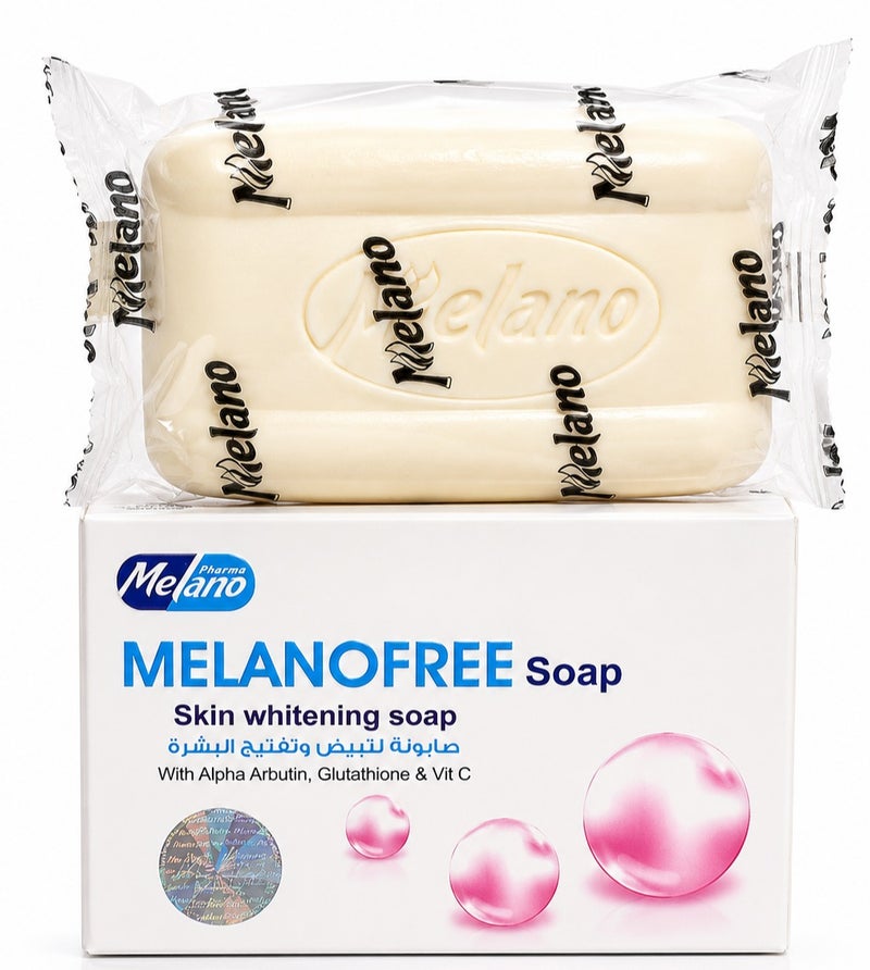 Melano Pharma 2 Pieces Of Melanofree Soap Skin Whitening With Alpha Arbutin, Glutathione & Vit C - Image 4