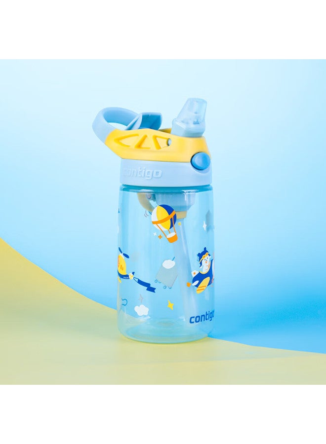Contigo Children's Straw Plastic Water Bottle - Airplane Travel 420ml Hbc-giz304vp+ - Image 2