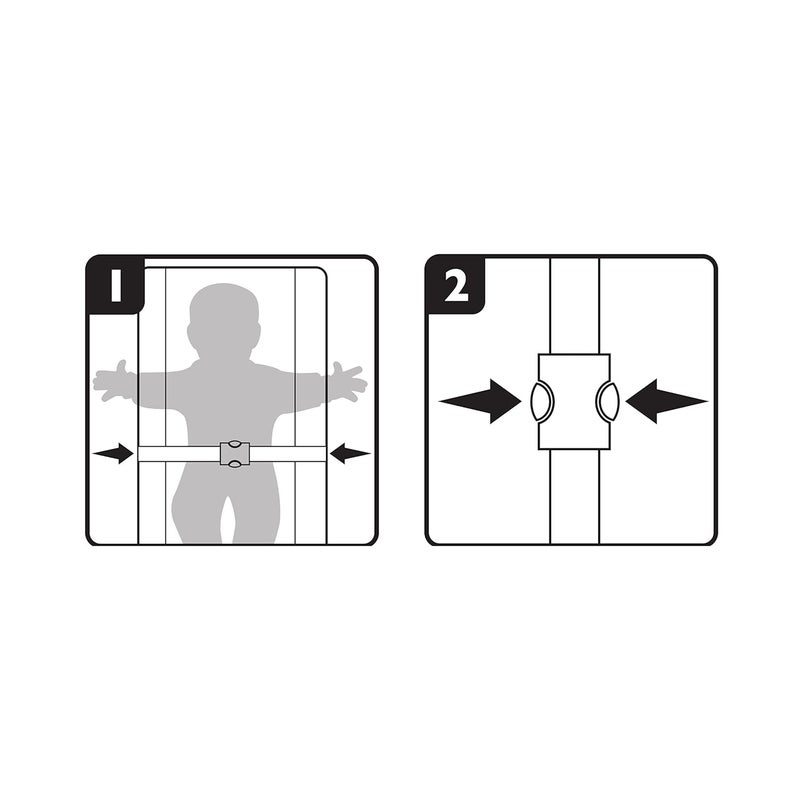 ingenuity Summer Contoured Changing Pad 16 x 32  Comfortable  Secure with Security Strap and Two High Curved Sides Easy to Clean Pack of 2 - Image 3