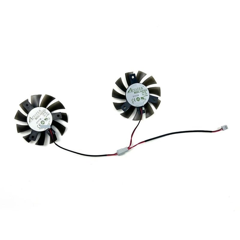 2pcs 65mm 2pin GA71S2H for ZOTAC for GeForce GTX1050 GTX 1050 Ti OC 4GB GDDR5 GTX1660 1650 1660S GPU Graphics Card Cooling Fan Laptop Parts - Image 3