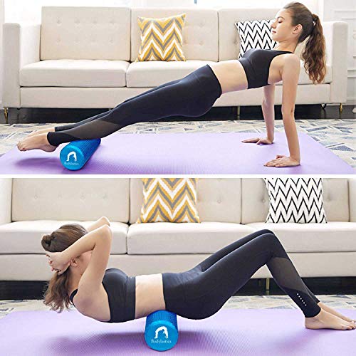 Bodylastics Foam Roller (45 x 15 cms) for Deep Tissue Massage, Relief from Sore Muscles Pain, Pre & Post Exercise Fitness Workout Sessions - Image 3