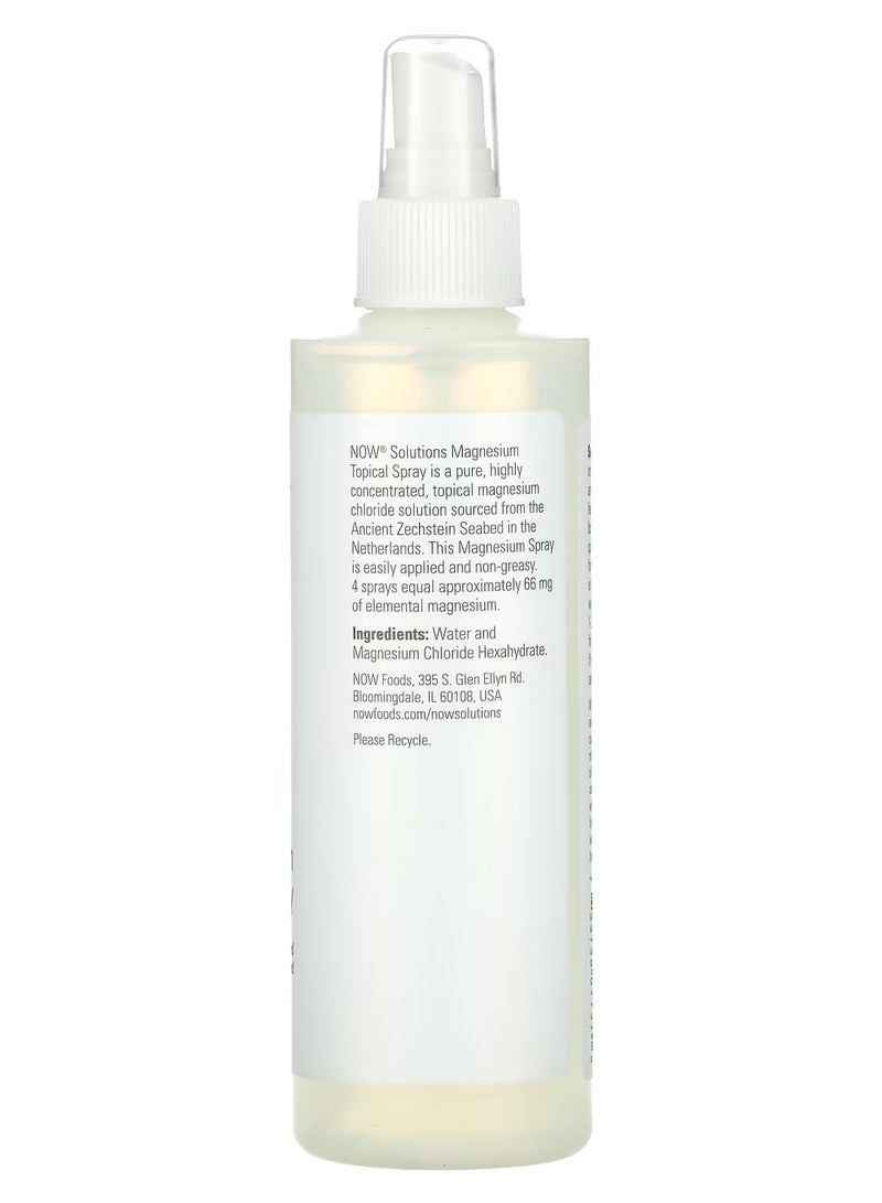now Now Magnesium Topical Spray 237 ml  - Image 2