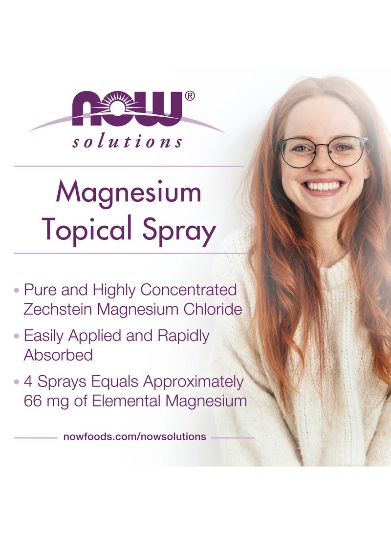 now Now Magnesium Topical Spray 237 ml  - Image 3