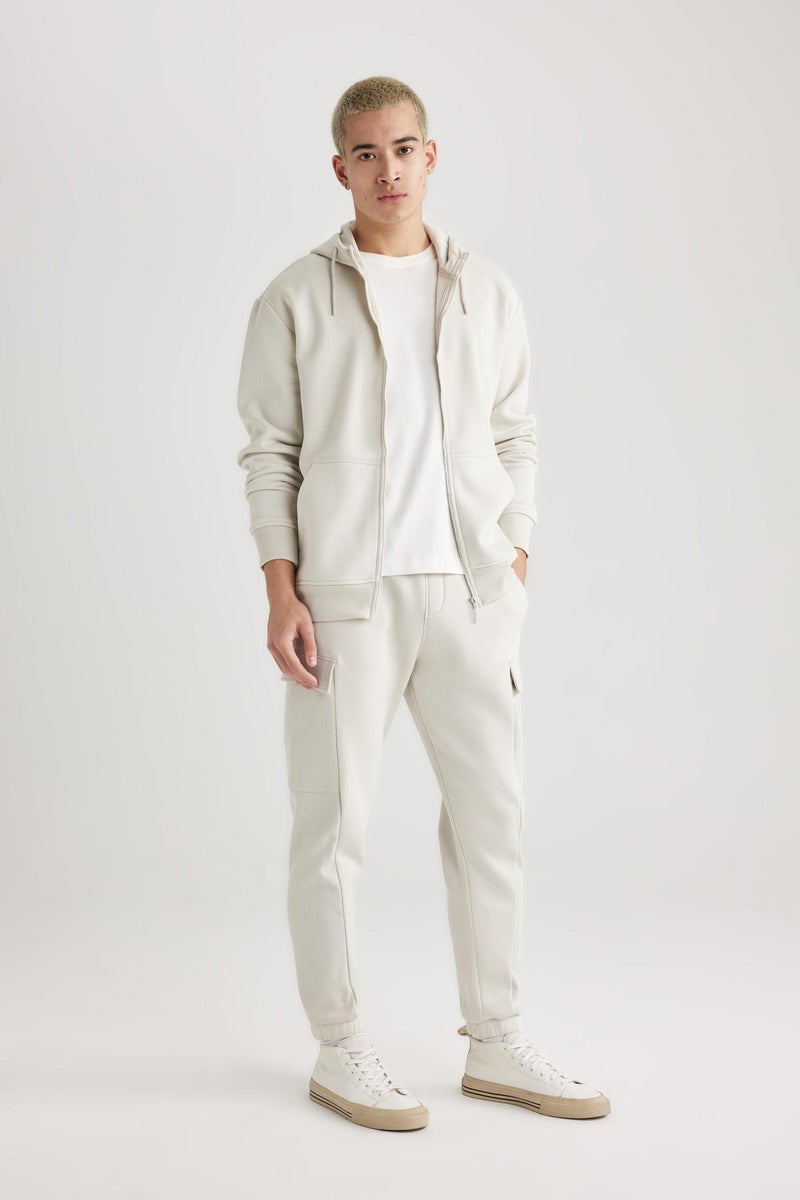 DeFacto Man Regular Fit tall hem Fleece Pocket Sweatpants - Image 2