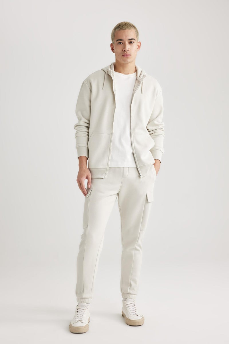 DeFacto Man Regular Fit tall hem Fleece Pocket Sweatpants - Image 5