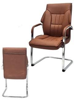 SULSHA SULSHA "High Back Office Visitors Chair - Faux Leather Ergonomic Executive Desk Chair with Bow Steel Feet Base, Durable & Stable Design for Comfort,SUL-2484V Support & Long-Lasting Use"  - Image 4