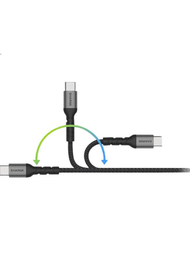 SHARGE Shanji 240W Data Cable, Dual-Head Type-C Fast Charging Cable, Compatible With 140W 100W Apple 15 Charging Cable, 5A Adapter For Huawei Xiaomi Android Phones, Tablets, Laptops - Image 1