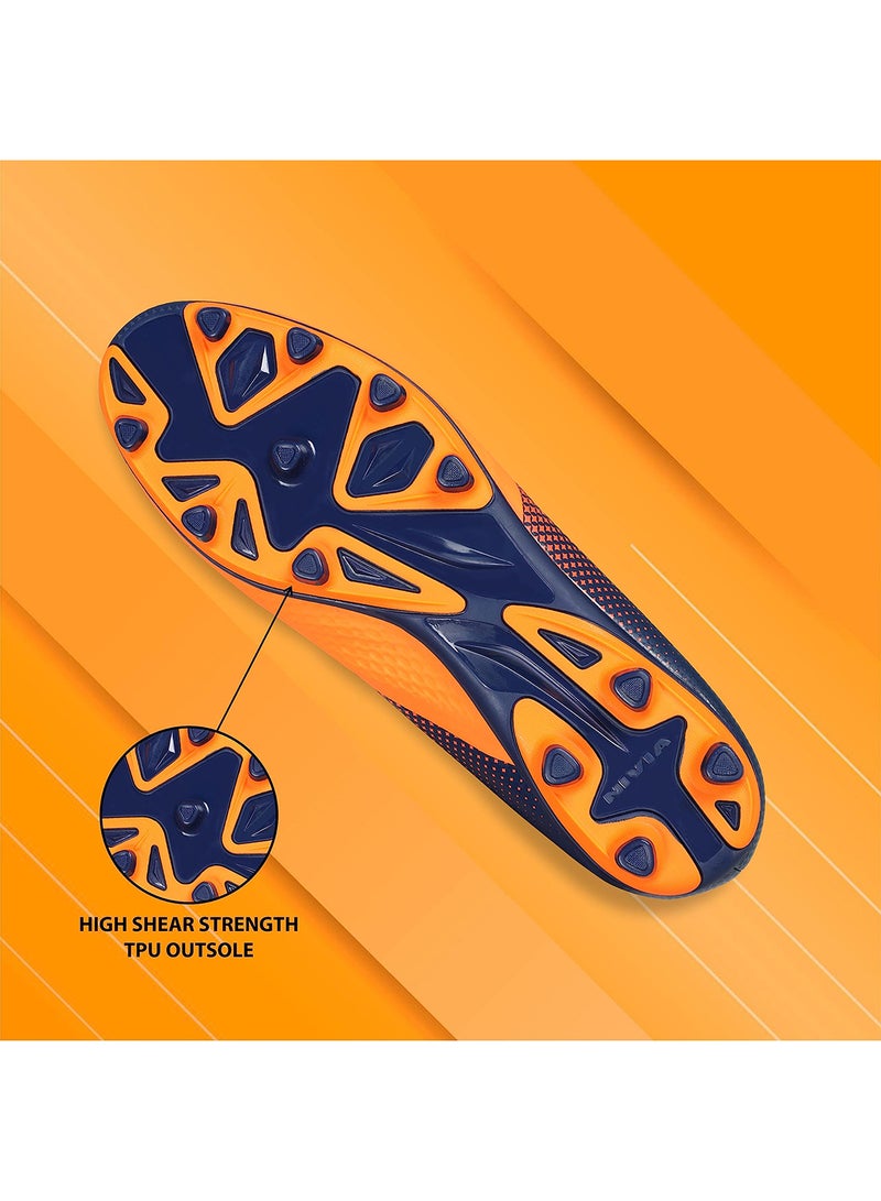 Nivia Ashtang Football Stud for Kids | 3 UK/ 4 US / 37 EU | TPU Sole with PU Synthetic Leather | A Moulded Removable E.VA | Pre-Molded TPU Light Weight Insole | Ideal for Hard and Grassy Surfaces - Image 4