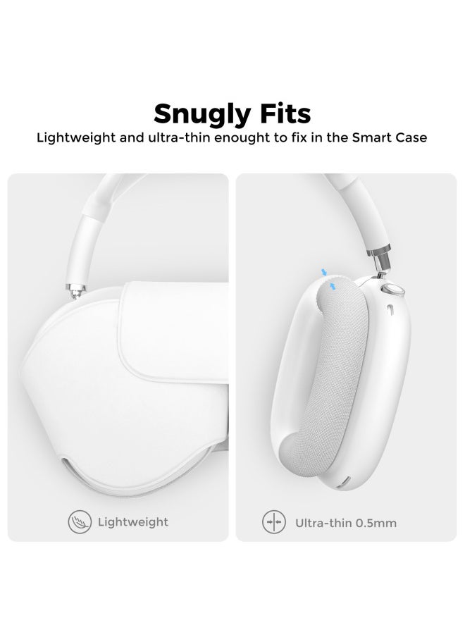 Suitable For Apple Airpods Max Solid Color Protective Case Apple Headset Soft Case Silicone Four-piece Set-Specifications:Starlight Four-piece Set