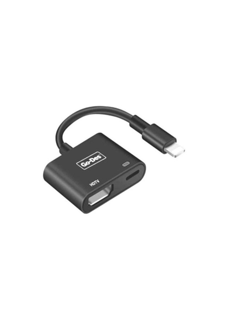جو-ديز - إضاءة Go-Des إلى محول فيديو مخرج مزدوج HDMI - Image 1