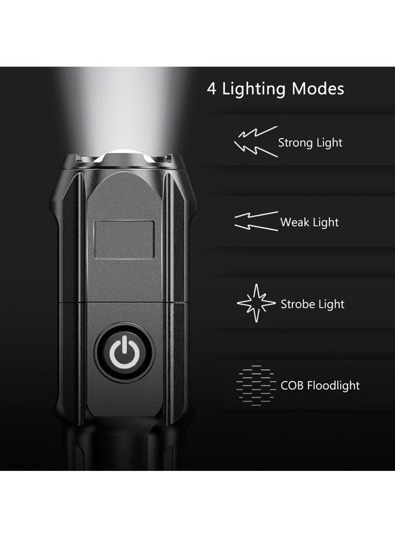 مصباح يدوي فائق السطوع قابل للتكبير - محمول، متعدد الوظائف، تكبير تلسكوبي للاستخدام المنزلي في الهواء الطلق - Image 3