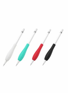 Compatible for Apple Pencil 1st / 2nd Generation Case, Grip Holder Silicone Soft Anti-Slip Sleeve, Capacitive Stylus Sleeve Holder Protector ​(4 Pack)