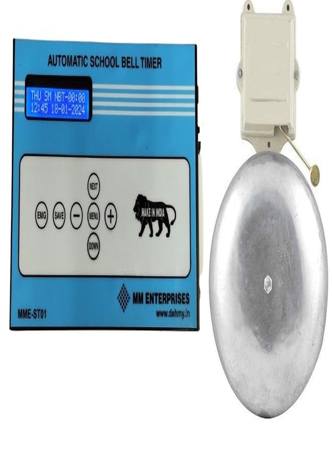 MME Electronic Watchman Automatic School Timer with Industrial gong Bell for Schools, Offices, Factories - Image 1