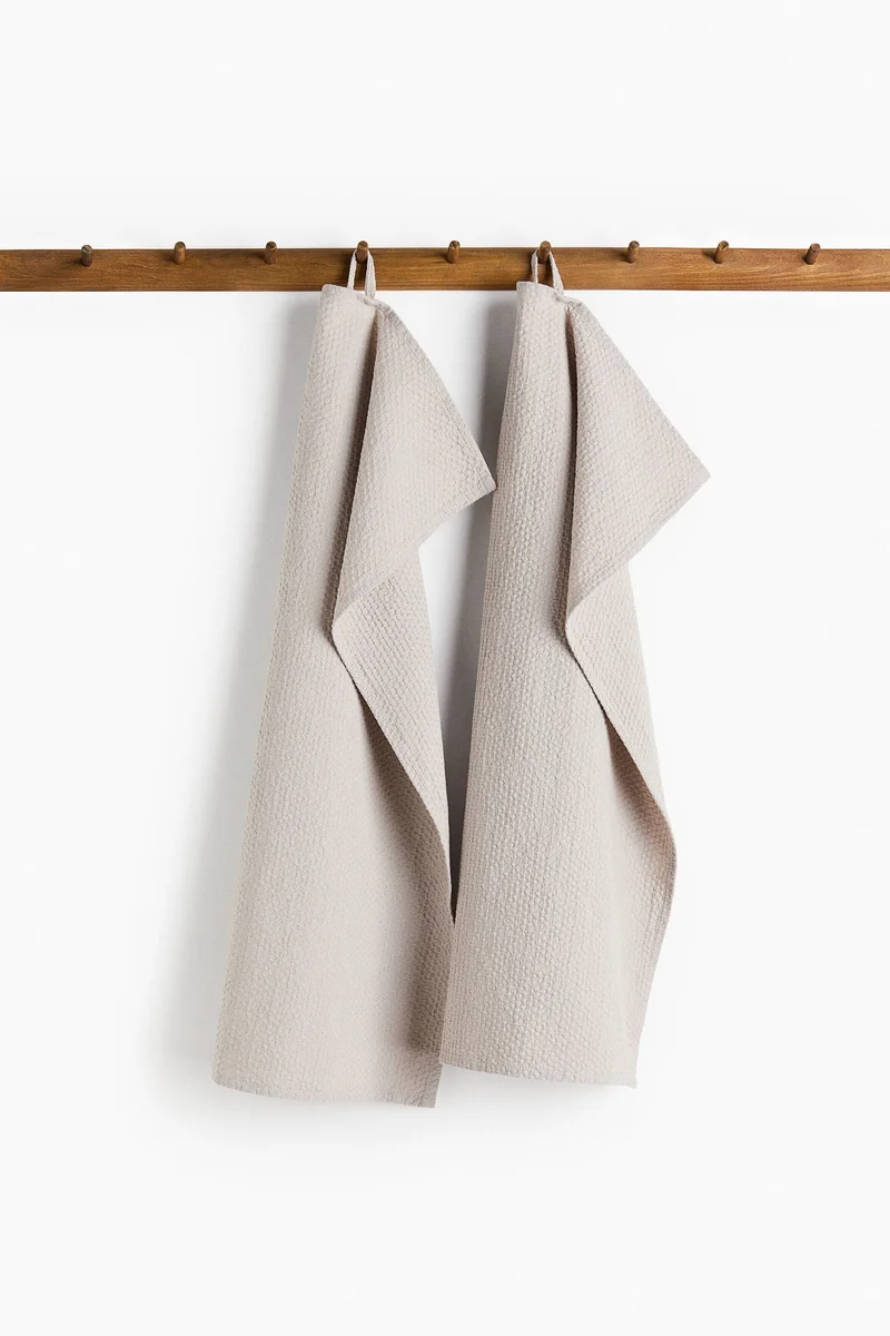 H&M 2-pack waffled tea towels