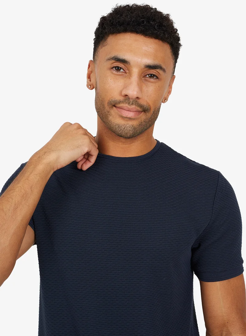 برايف سول تيشيرت رجالي بياقة دائرية وشامبراي