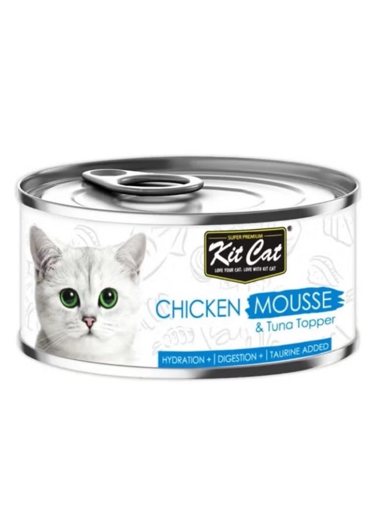 كيت كات طعام رطب للقطط بالدجاج و التونة 6 عبوات بوزن 80 جرام - Image 2