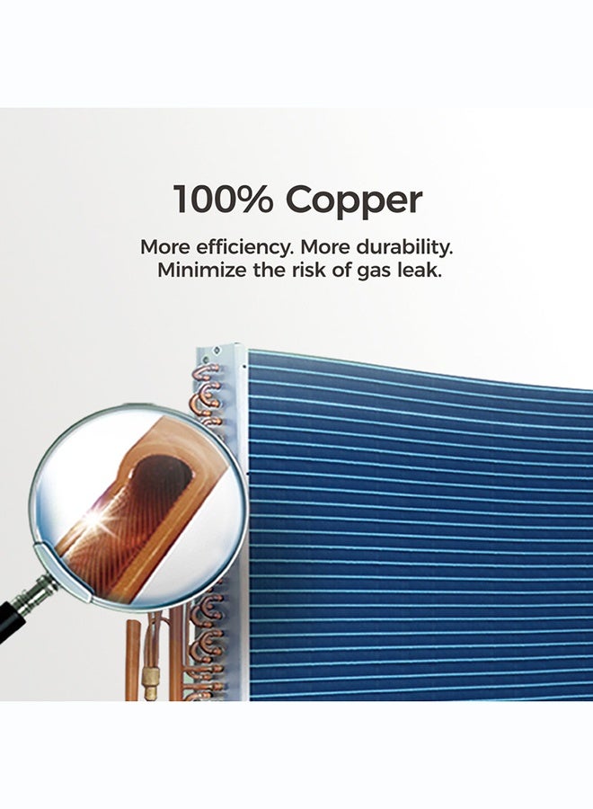 هاير Haier Window AC 18000 BTU Cool Only | HW-18LME13/R2(T3N) |  100% Copper | 24 Hours Timer | Easy Clean Filters | 4-Ways Airflow Direction | 5-Years Compressor Warranty | 2-Years All Parts Warranty | White Color 1765 W HW-18LME13/R2(T3N) White Color - Image 4