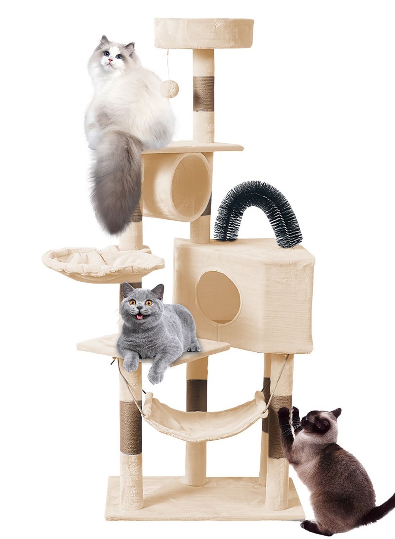 شاربدو متعددة الوظائف القط شجرة القط تسلق القط القفز القط القط لعبة برج البيت - Image 1