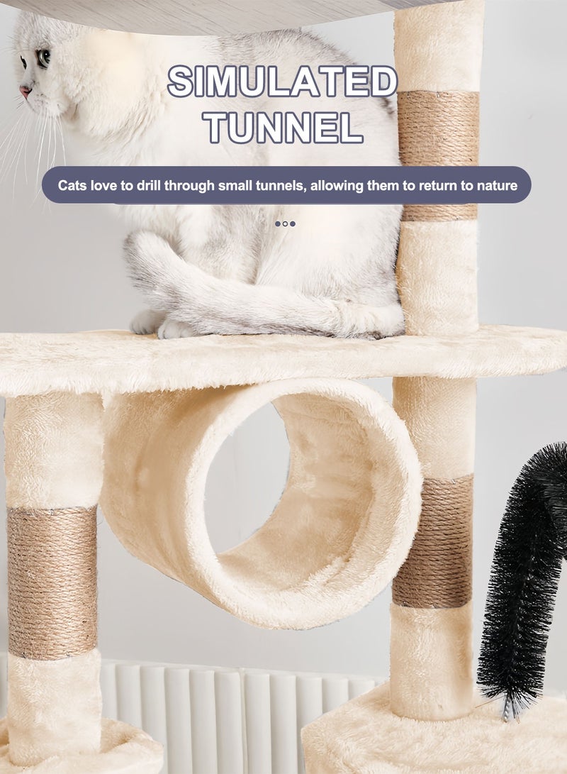 شاربدو متعددة الوظائف القط شجرة القط تسلق القط القفز القط القط لعبة برج البيت - Image 4