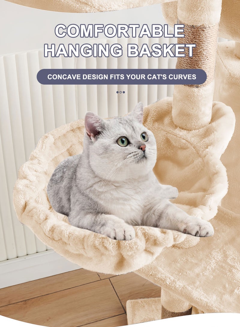 شاربدو متعددة الوظائف القط شجرة القط تسلق القط القفز القط القط لعبة برج البيت - Image 5